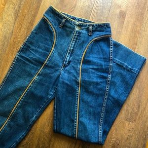 [Sold]Fancy Ass Vintage 80’s Blue High rise Jeans